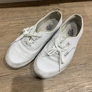 Vans vault white leather us 8.5